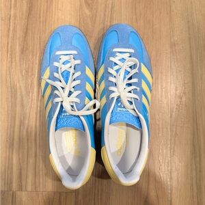 Adidas Blue and Yellow Gazelles